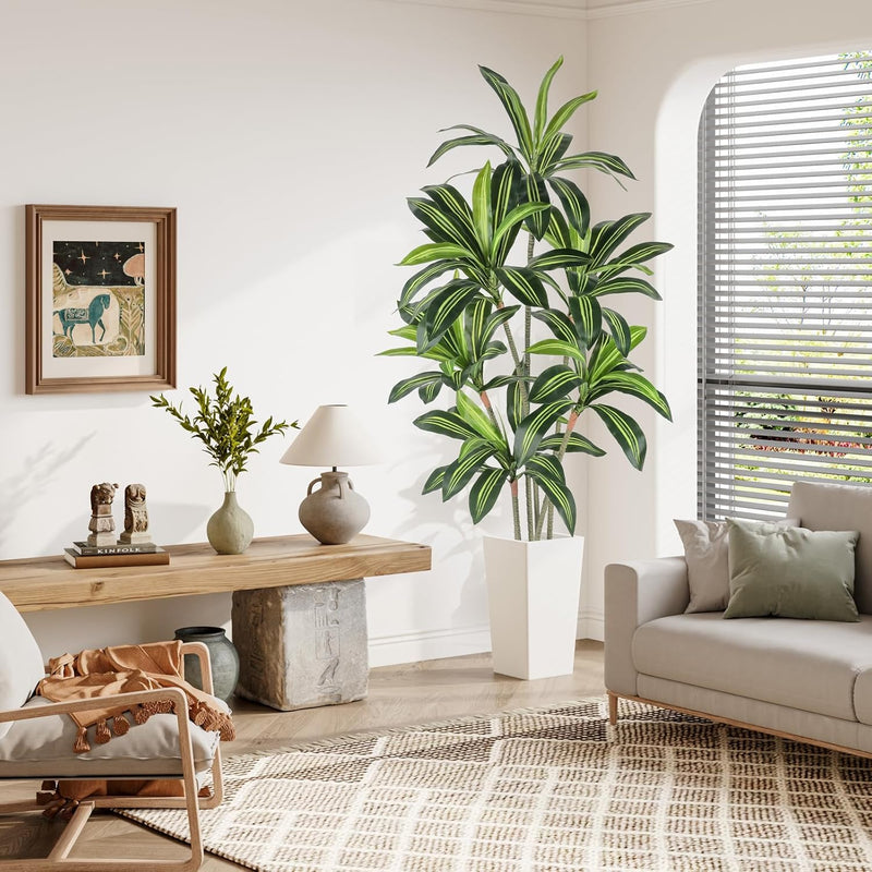 6FT Artificial Dracaena Tree with Tall Pot