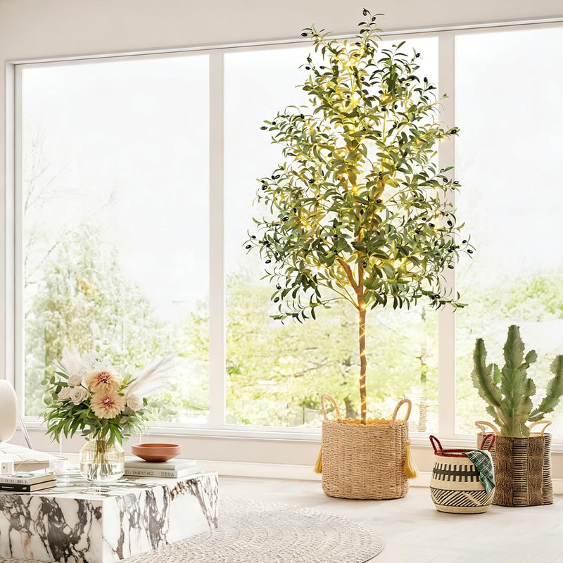 6FT Artificial Dracaena Tree with Tall Pot