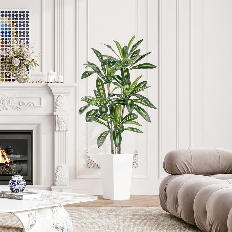 6FT Artificial Dracaena Tree with Tall Pot