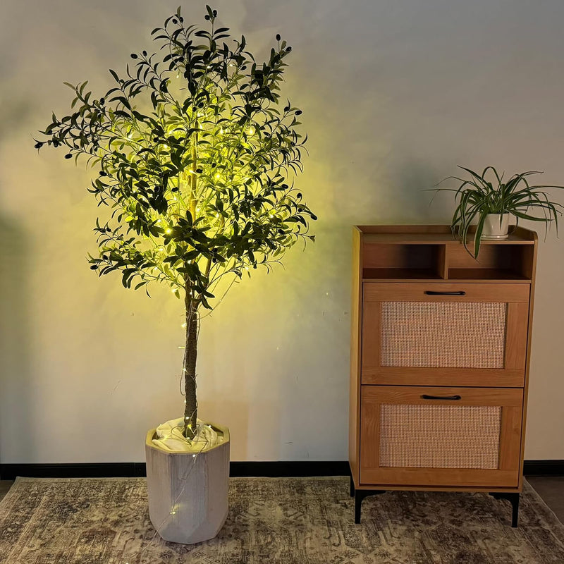 6FT Artificial Dracaena Tree with Tall Pot