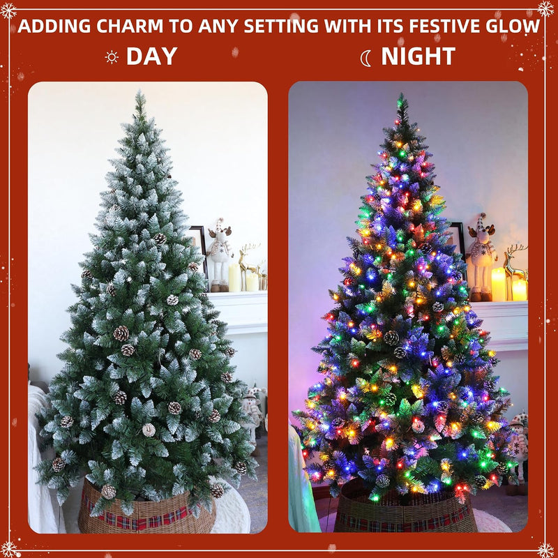 6FT Prelit Artificial Hinged Christmas Tree