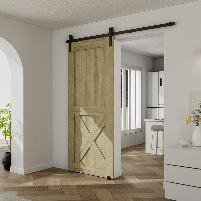 6FT Sliding Barn Door Kit Doors Hardware