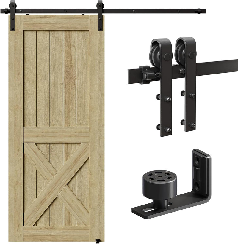 6FT Sliding Barn Door Kit Doors Hardware