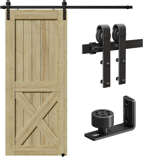 6FT Sliding Barn Door Kit Doors Hardware