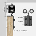 6FT Sliding Barn Door Kit Doors Hardware