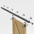 6FT Sliding Barn Door Kit Doors Hardware