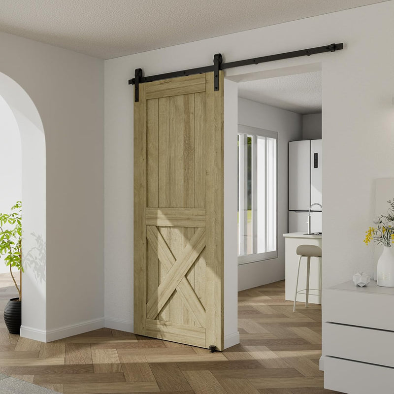 6FT Sliding Barn Door Kit Doors Hardware