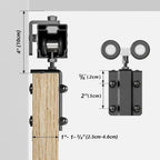 6FT Sliding Barn Door Kit Doors Hardware