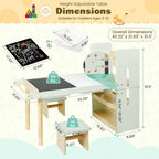 6in1 Kids Sensory Art Table for Toddlers