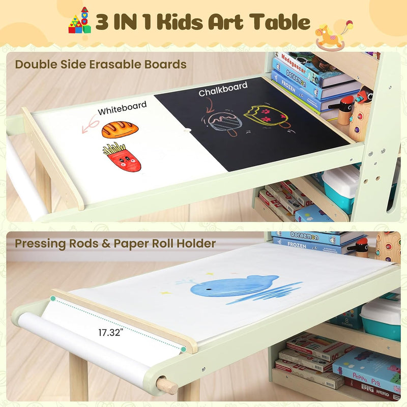 6in1 Kids Sensory Art Table for Toddlers