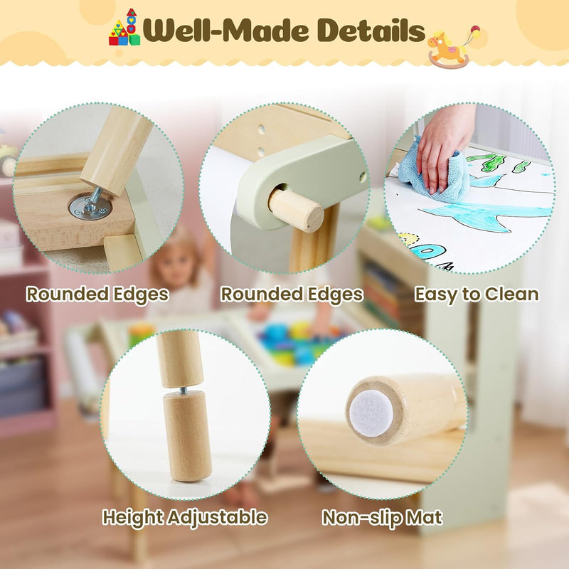 6in1 Kids Sensory Art Table for Toddlers