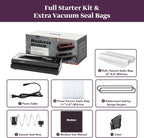 6in1 Vacuum Sealer Dry Moist Modes 2 Bag