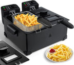 6L Dual Tank Deep Fat Fryer Stainless Steel