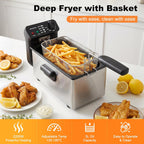 6L Dual Tank Deep Fat Fryer Stainless Steel