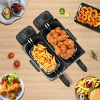 6L Dual Tank Deep Fat Fryer Stainless Steel