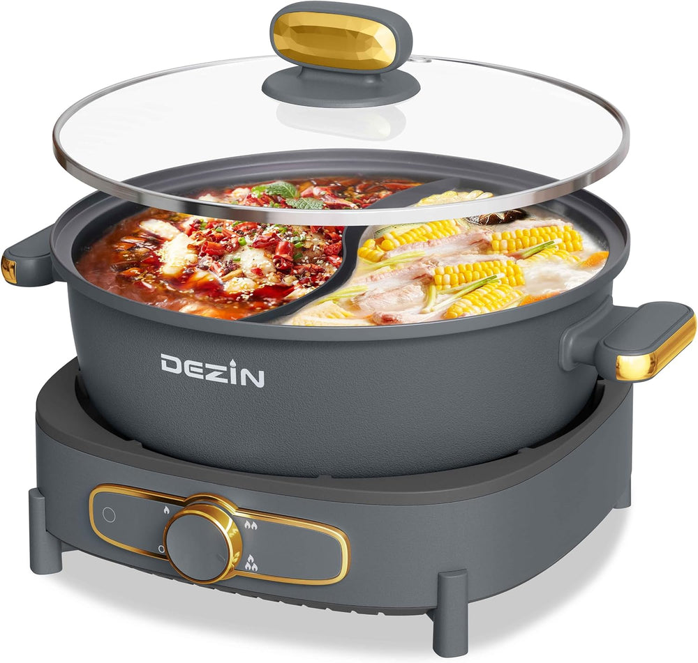 6L Hot Pot Electric with Divider Shabu Power