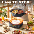 6L Hot Pot Electric with Divider Shabu Power