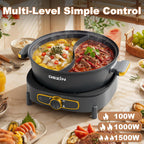 6L Hot Pot Electric with Divider Shabu Power