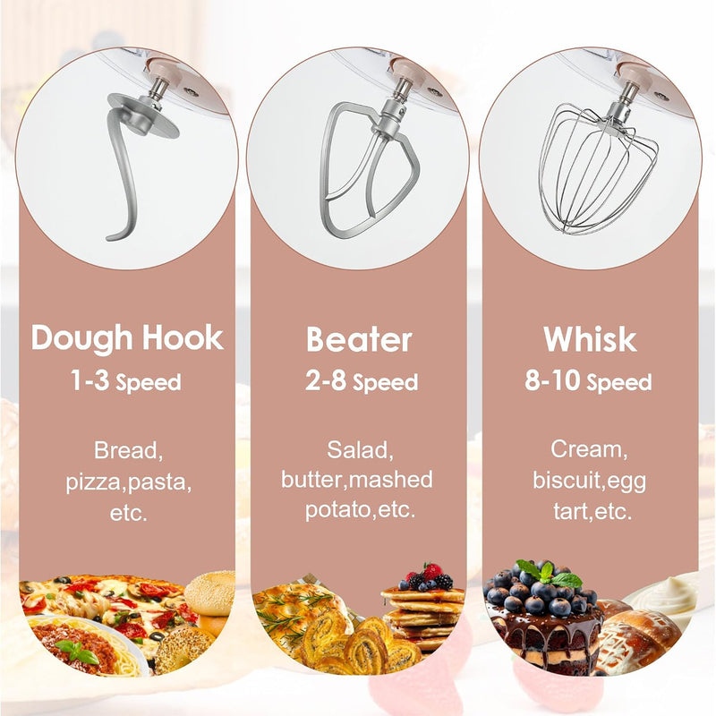 6L Stand Mixer 10 Speeds Electric Food