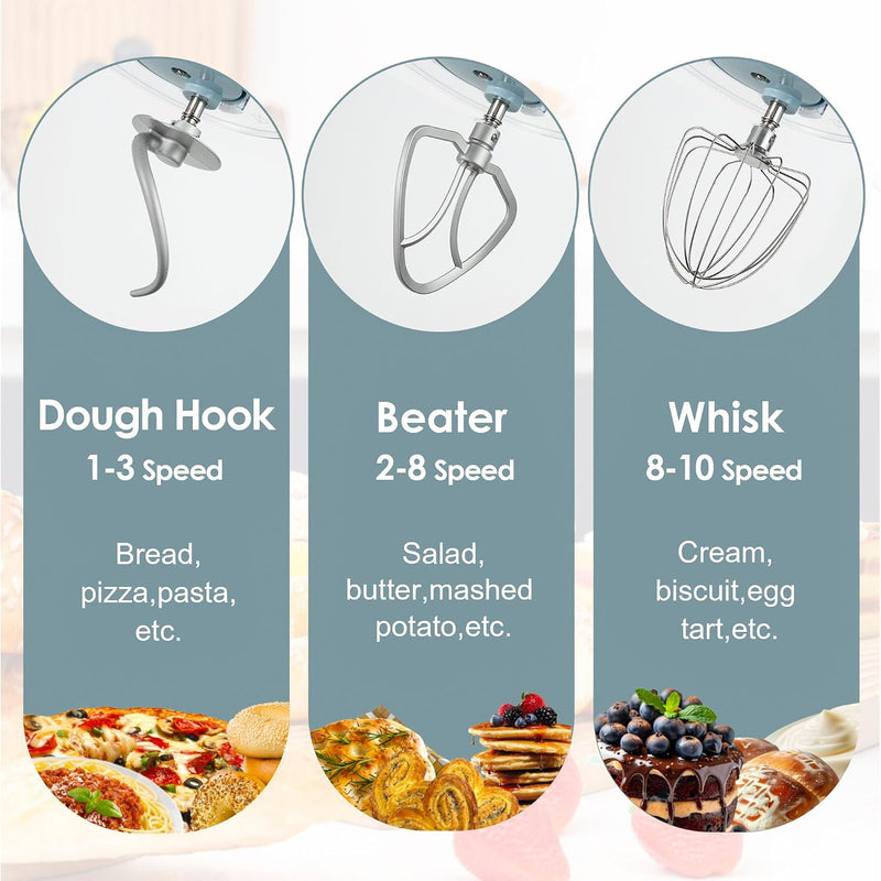 6L Stand Mixer 10 Speeds Electric Food