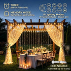 6m X 3m 600led Plug in Curtain Fairy (2 Pack)