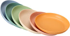 6pcs Unbreakable Dinner Plates Set Plastic Deep Camping