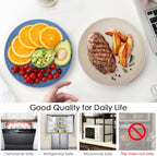 6pcs Unbreakable Dinner Plates Set Plastic Deep Camping