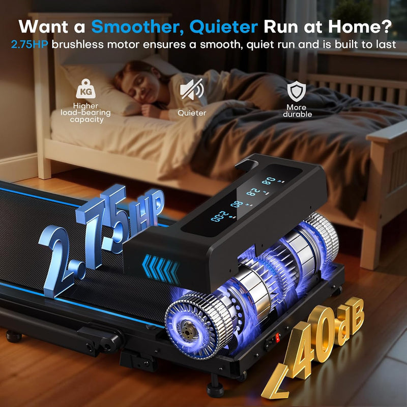 7.5MPH Treadmills for Home Foldable 5-In-1 Walking