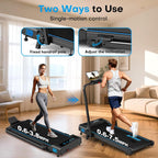 7.5MPH Treadmills for Home Foldable 5-In-1 Walking