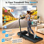 7.5MPH Treadmills for Home Foldable 5-In-1 Walking