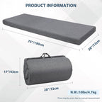 7.6CM Thick Memory Foam Camping Mattress Detachable Outer