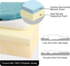 7.6CM Thick Memory Foam Camping Mattress Detachable Outer