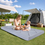 7.6CM Thick Memory Foam Camping Mattress Detachable Outer