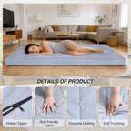 7.6CM Thick Memory Foam Camping Mattress Detachable Outer
