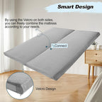 7.6CM Thick Memory Foam Camping Mattress Detachable Outer