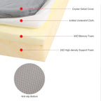7.6CM Thick Memory Foam Camping Mattress Detachable Outer