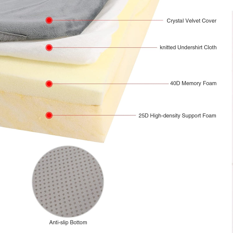 7.6CM Thick Memory Foam Camping Mattress Detachable Outer