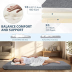 7.6CM Thick Memory Foam Camping Mattress Detachable Outer