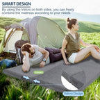 7.6CM Thick Memory Foam Camping Mattress Detachable Outer