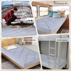 7.6CM Thick Memory Foam Camping Mattress Detachable Outer