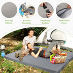 7.6CM Thick Memory Foam Camping Mattress Detachable Outer