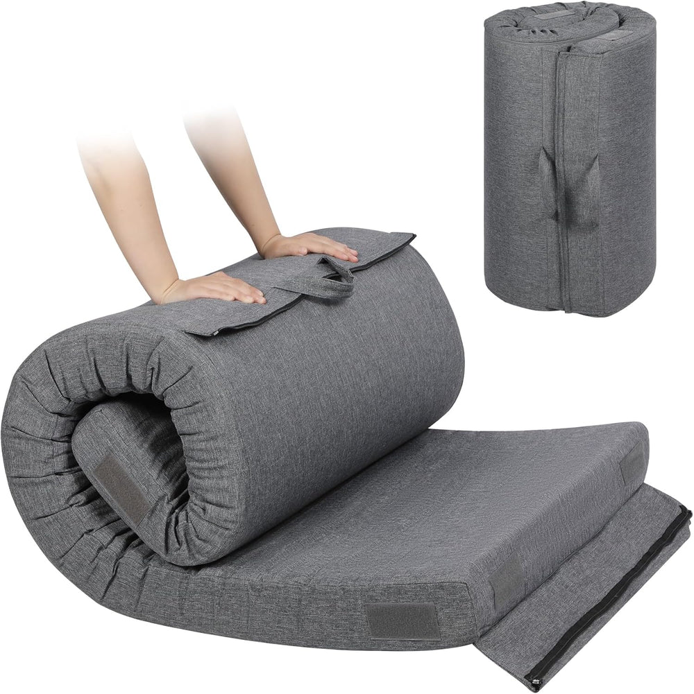 7.6CM Thick Memory Foam Camping Mattress Detachable Outer
