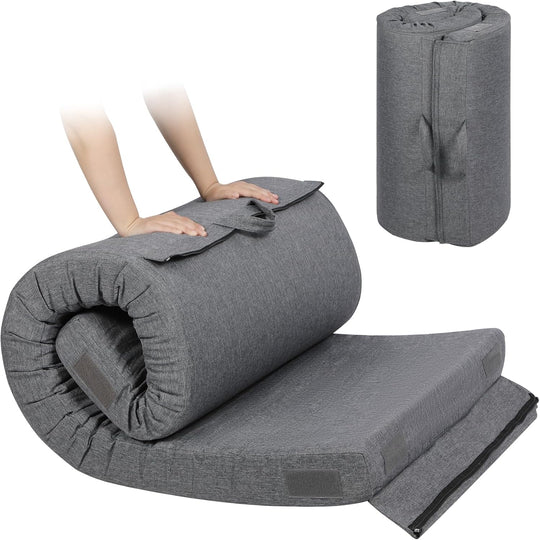 7.6CM Thick Memory Foam Camping Mattress Detachable Outer
