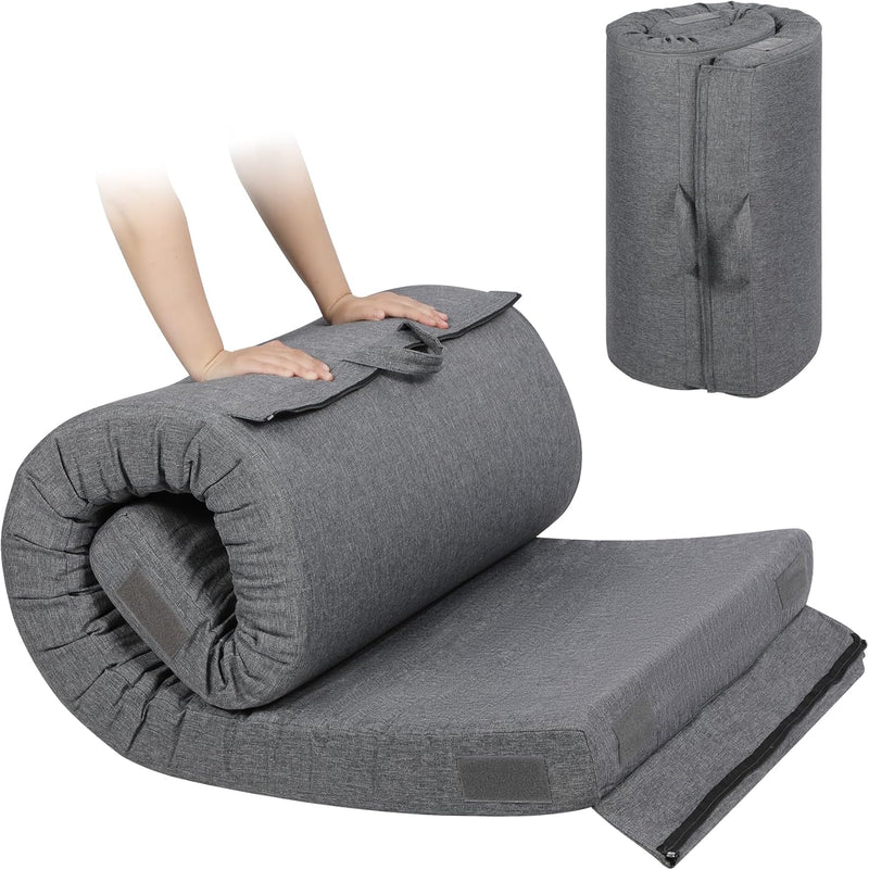 7.6CM Thick Memory Foam Camping Mattress Detachable Outer