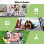 7.6CM Thick Memory Foam Camping Mattress Detachable Outer