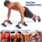 7- Ab Roller Wheel Set with 2 Push-Up