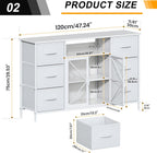 7-Drawer Fabric Chest of Drawers for Bedroom 4