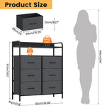 7-Drawer Fabric Chest of Drawers for Bedroom 4