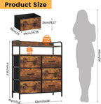 7-Drawer Fabric Chest of Drawers for Bedroom 4