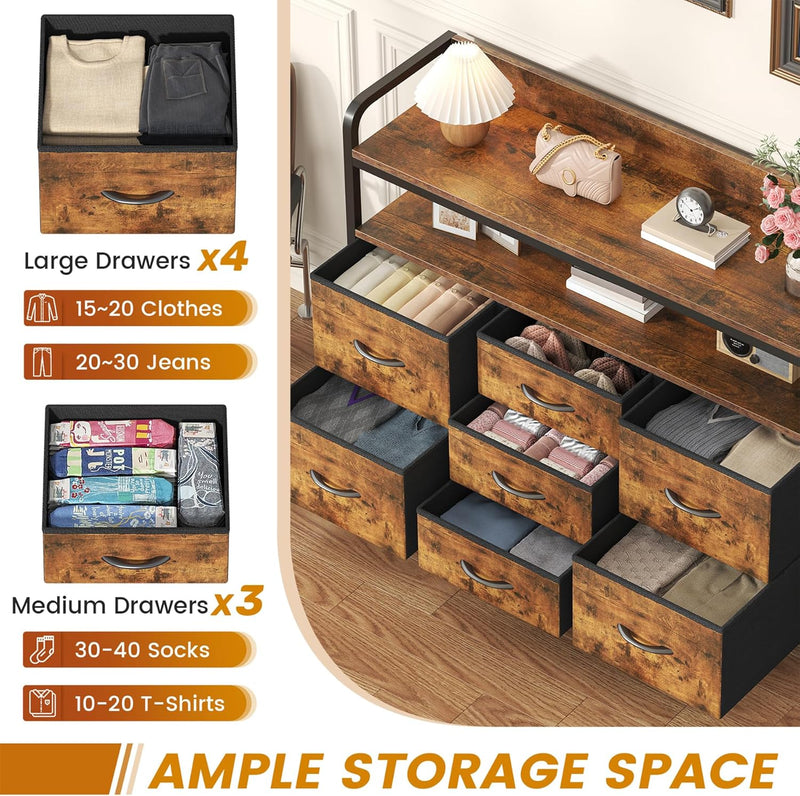 7-Drawer Fabric Chest of Drawers for Bedroom 4